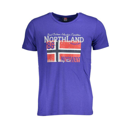 Norway 1963 Blue Cotton Men T-Shirt - Hilstor