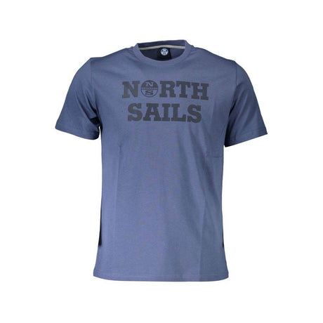North Sails Blue Cotton Men T-Shirt - Hilstor