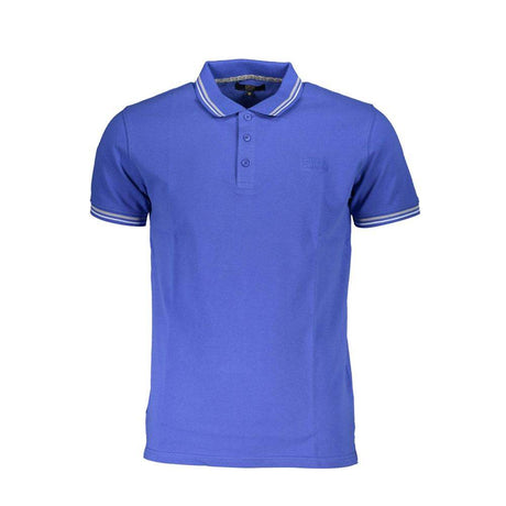 Cavalli Class Blue Cotton Men Polo Shirt - Hilstor