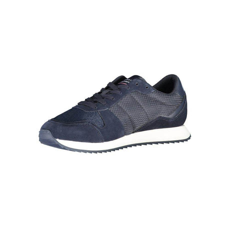 Tommy Hilfiger Blue Polyester Men Sneaker - Hilstor