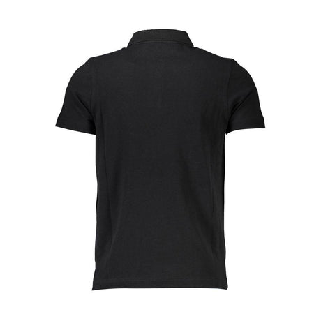 Cavalli Class Black Cotton Men Polo Shirt - Hilstor