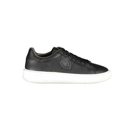 Blauer Black Leather Men Sneaker - Hilstor
