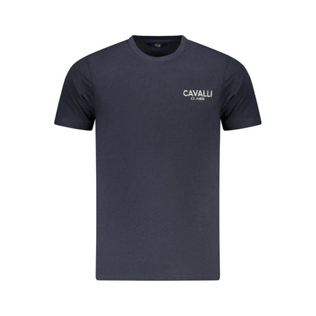 Cavalli Class Blue Cotton Men T-Shirt - Hilstor