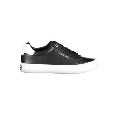 Calvin Klein Black Leather Women Sneaker - Hilstor