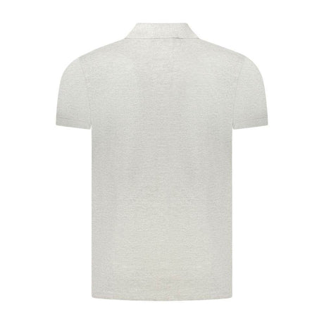 Cavalli Class Gray Cotton Polo Shirt - Hilstor