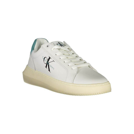 Calvin Klein Sleek White Sneakers with Eco-Conscious Design - Hilstor