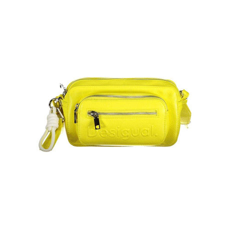 Desigual Yellow Polyethylene Handbag - Hilstor