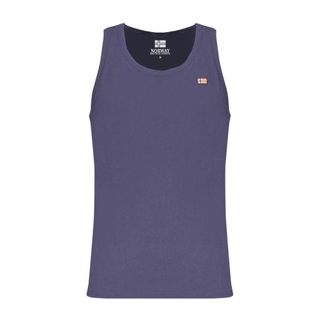 Norway 1963 Blue Cotton Men Shirt - Hilstor