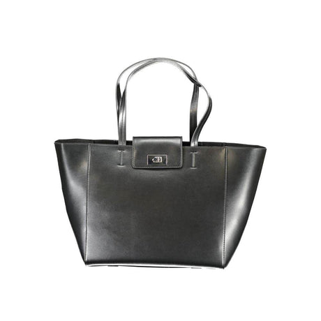 Calvin Klein Black Polyester Handbag - Hilstor