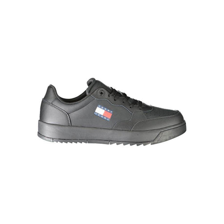 Tommy Hilfiger Black Polyethylene Men Sneaker - Hilstor