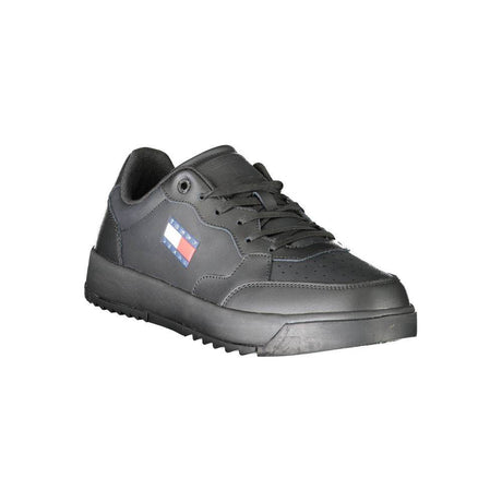 Tommy Hilfiger Black Polyethylene Men Sneaker - Hilstor