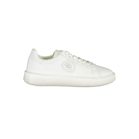 Blauer White Leather Men Sneaker - Hilstor