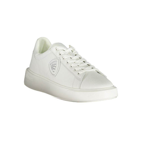 Blauer White Leather Men Sneaker - Hilstor