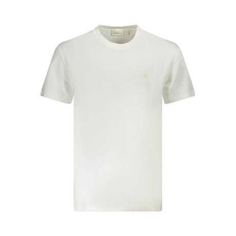 Calvin Klein White Cotton Men T-Shirt - Hilstor