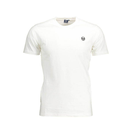 Sergio Tacchini White Cotton Men T-Shirt - Hilstor