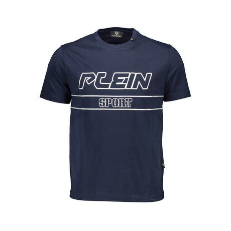 Plein Sport Blue Cotton Men T-Shirt - Hilstor