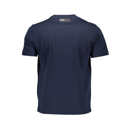 Plein Sport Blue Cotton Men T-Shirt - Hilstor