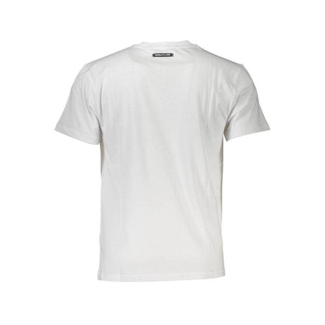 Cavalli Class White Cotton Men T-Shirt - Hilstor