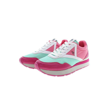 U.S. POLO ASSN. Pink Polyester Women Sneaker - Hilstor