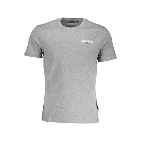 Napapijri Brown Cotton Men T-Shirt - Hilstor