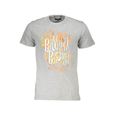 Cavalli Class Brown Cotton Men T-Shirt - Hilstor