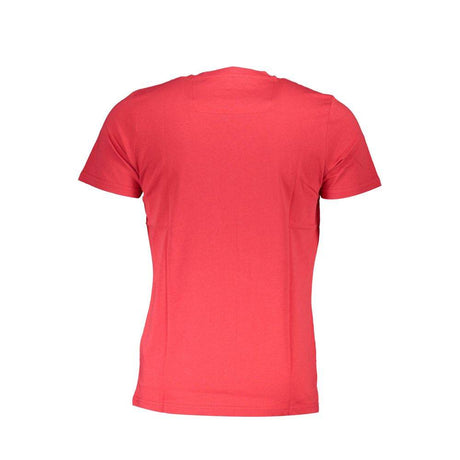 Cavalli Class Red Cotton Men T-Shirt - Hilstor
