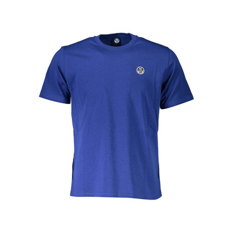 North Sails Blue Cotton Men T-Shirt - Hilstor