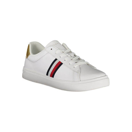 Tommy Hilfiger White Leather Women Sneaker - Hilstor