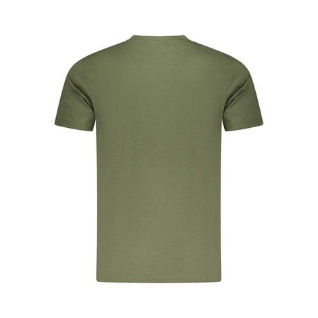 Cavalli Class Green Cotton Men T-Shirt - Hilstor