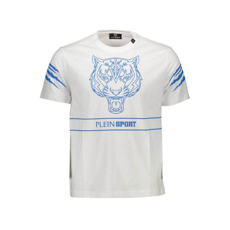 Plein Sport White Cotton Men T-Shirt - Hilstor