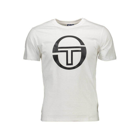 Sergio Tacchini White Cotton Men T-Shirt - Hilstor