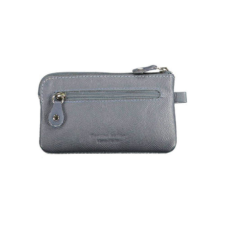 Sergio Tacchini Blue Leather Wallet - Hilstor