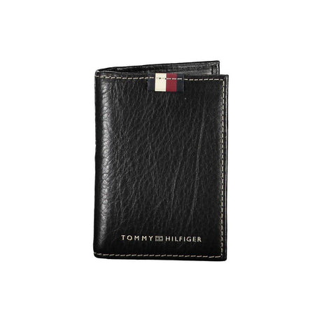 Tommy Hilfiger Black Leather Men Cardholder - Hilstor