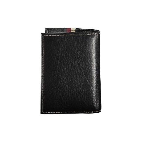 Tommy Hilfiger Black Leather Men Cardholder - Hilstor