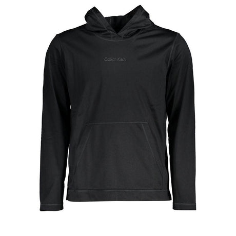 Calvin Klein Black Polyester Men's Hooded Sweater - Hilstor