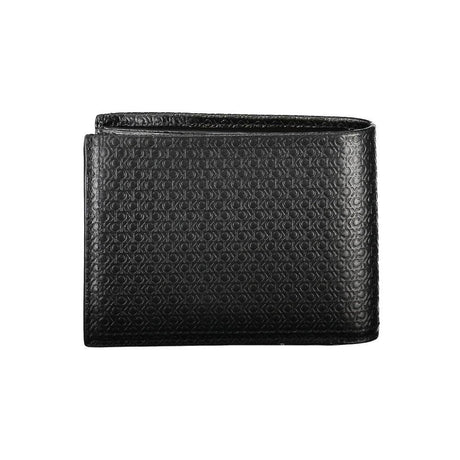 Calvin Klein Sleek Black Leather Bifold Wallet with RFID Block - Hilstor