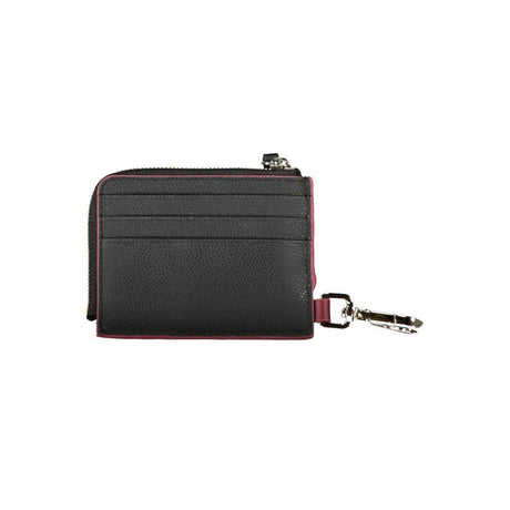 Tommy Hilfiger Chic Leather Card Holder with Snap Hook - Hilstor