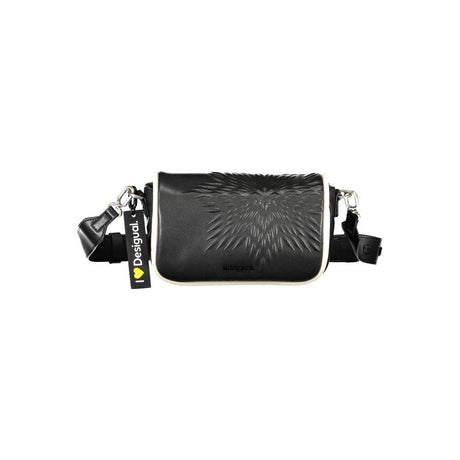 Desigual Black Polyethylene Handbag - Hilstor