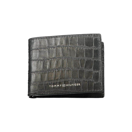 Tommy Hilfiger Black Leather Wallet - Hilstor