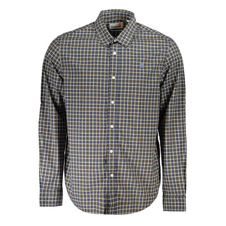 Timberland Blue Cotton Shirt - Hilstor