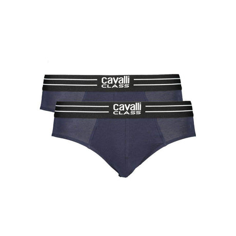 Cavalli Class Blue Cotton Men Underwear - Hilstor