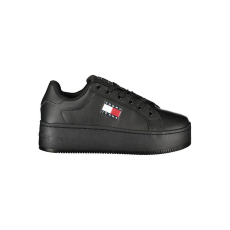 Tommy Hilfiger Black Polyethylene Women Sneaker - Hilstor