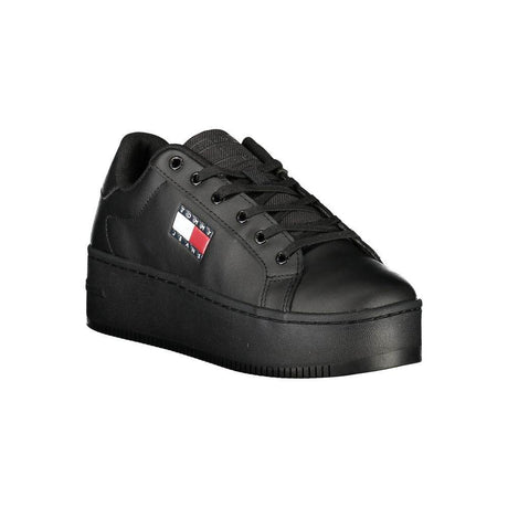 Tommy Hilfiger Black Polyethylene Women Sneaker - Hilstor