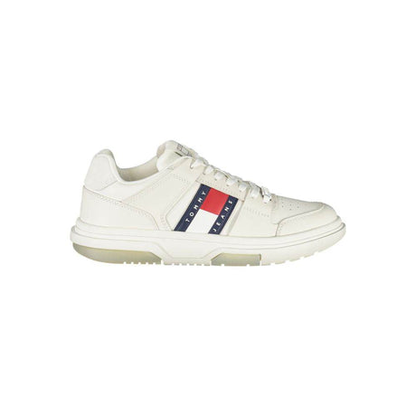 Tommy Hilfiger White Leather Women Sneaker - Hilstor