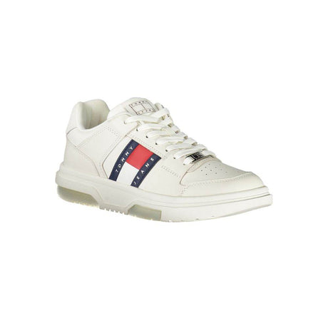 Tommy Hilfiger White Leather Women Sneaker - Hilstor