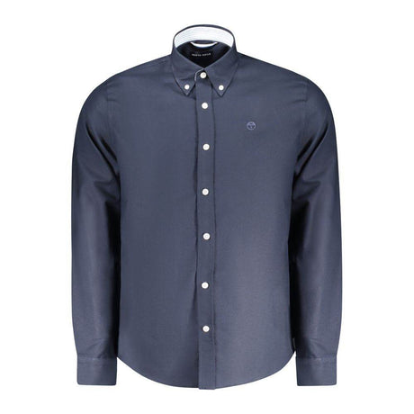 North Sails Blue Cotton Men Shirt - Hilstor