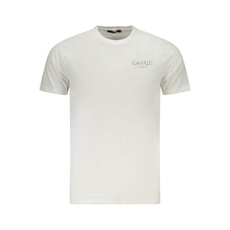 Cavalli Class White Cotton Men's T-Shirt - Hilstor