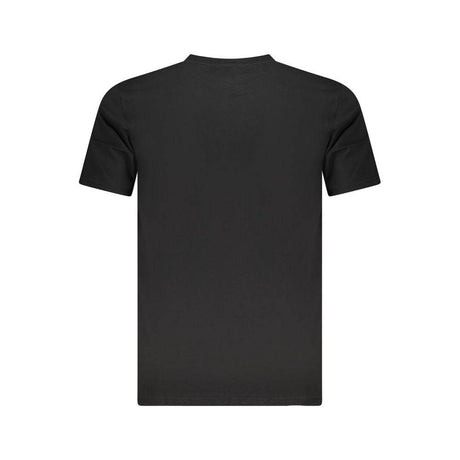 Cavalli Class Black Cotton Men T-Shirt - Hilstor