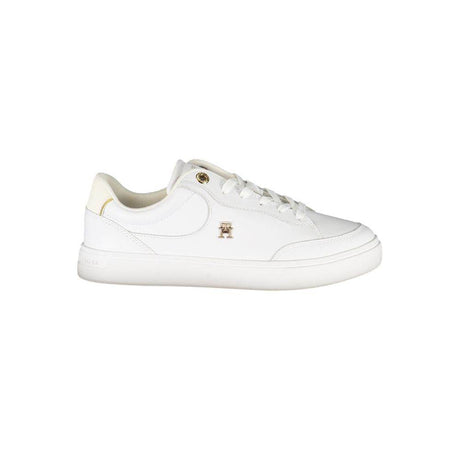 Tommy Hilfiger White Leather Women Sneaker - Hilstor
