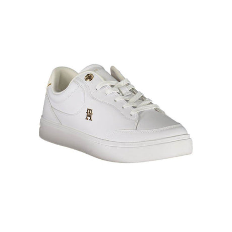 Tommy Hilfiger White Leather Women Sneaker - Hilstor
